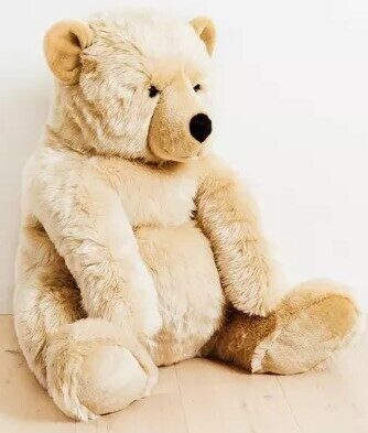 LA PELUCHERIE peluche – ours Jules, coloris miel, 100 cm